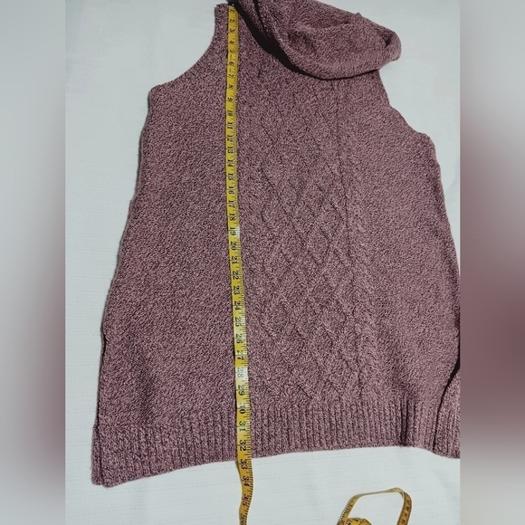 Catherine’s sleeveless Cowl neck sweater  Pink Size 0X - Picture 7 of 8